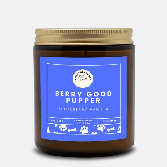 Berry Good Pupper Candle